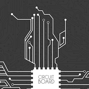 circuit board vector illustration