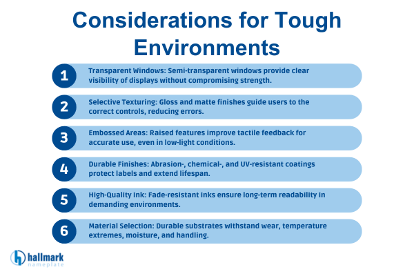 overlay consideration touch environment