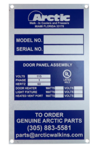 food service labels and food name plates