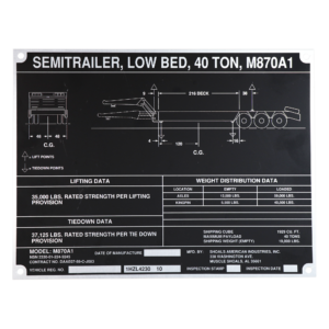 aerospace labels | Hallmark Nameplate