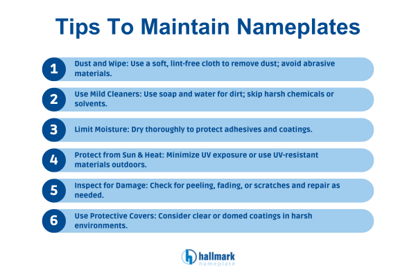 maintain nameplates