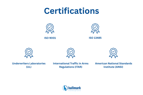 manufacturer certifications