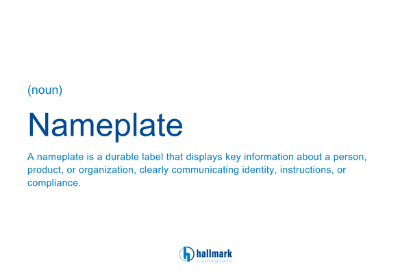 what is a nameplate