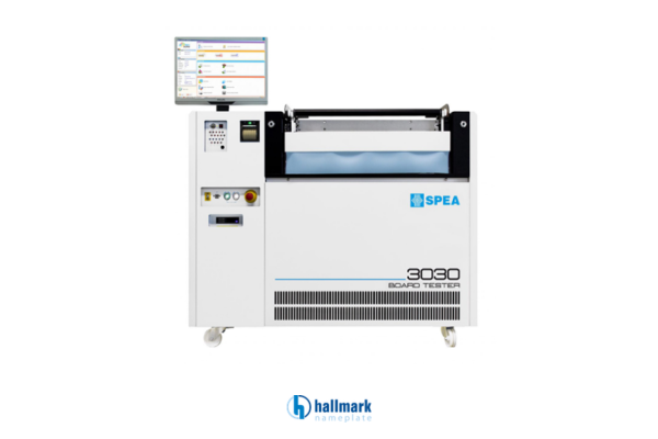 SPEA 3030 flying probe board tester used by Hallmark Nameplate for automated PCB testing and in-circuit test (ICT) validation